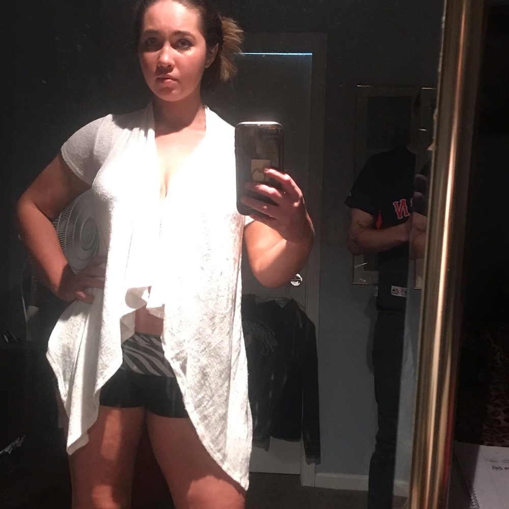 Sexy White Cardigan, can tie in front